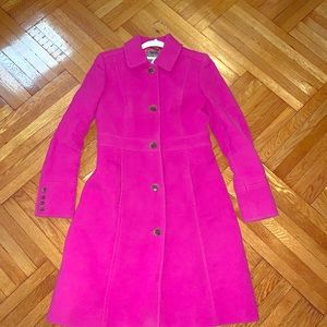 J.Crew Doublecloth coat thinsulate fuschia pink 2